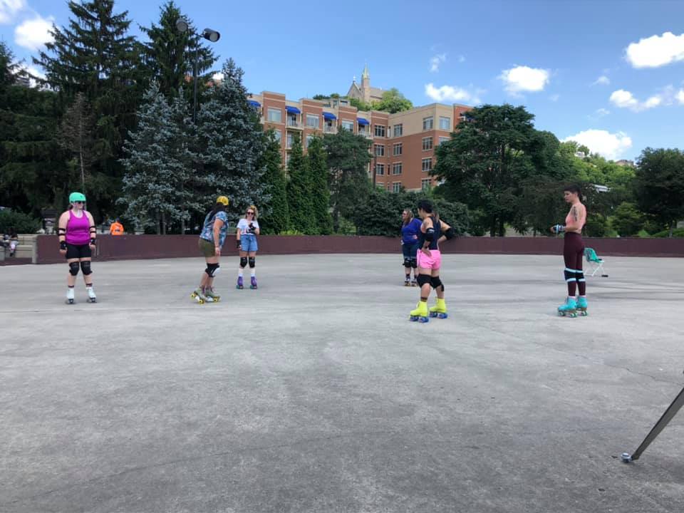 Riverfront skating rink