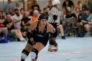 Whitlash skates on a pass. Photo by Jason Bechtel